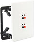 Premium 2 Speaker Wall Plate, Speaker Plug, Supports 2 Speaker Configurations, Speaker Port for Wall Speaker Wire, Speaker Wire in Wall, Wire Wall...