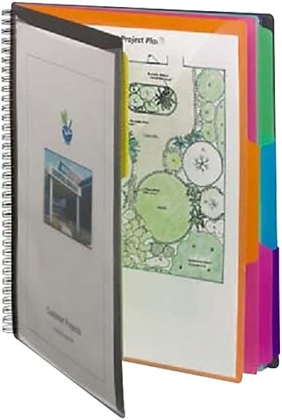 Smead 12 Pocket Poly Project Organizer, Letter Size, 1/3-Cut Tab, Gray with Bright Colors (89207)...