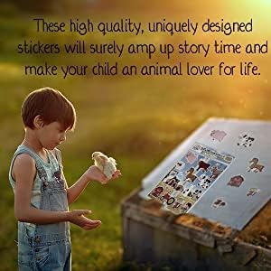 Farm Animals Gel Window Clings for Kids - Window Stickers for Toddlers, Animal Gel Clings Window Decals Kids Jelly Reusable Sticker - Home Car Pla...
