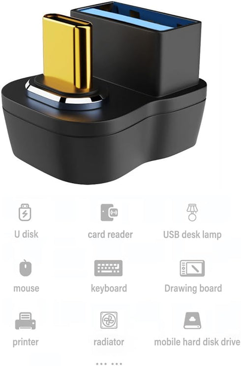 2 pcs USB3.0 to Type-C Magnetic Adapter?Type-C Male Plug to USB3.0 Female for Laptop ?Phone?Desktop Computer, Tablet to U Disk?Card Reader?USB Des...