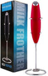 Handheld Mini Milk Frother Foam Maker Mixer for Lattes, Coffee, Cappuccino, Frappe, Matcha, Hot Chocolate (Red)...