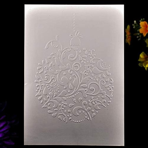 Kwan Crafts 4 pcs Different Style Christmas Deer Tree Giftbox Plastic Embossing Folders for Card Making Scrapbooking and Other Paper Crafts...