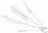 4 Pack Stainless Steel White Bristle Aquarium Tank Cleaning Brush, Nylon Long Fish Tank Tube Washing Brush Cleaner Clean Tool for Kitchen Sink, Gl...