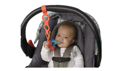 4PK Toy Safety Straps, Stretchable Silicone Pacifier Clips Baby Toddler Bottle Toy Harness Straps for Strollers, High Chair, Shopping Trolley,Cars...