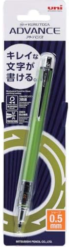 Uni Writing neatly Mechanical Pencil, Lime Green, 0.5mm (M5-5591P.5)...