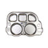Innobaby Stainless Bus Plate with Airtight Sectional Lid, The Original, Leak-Resistant Divided Platter, Mom Invented Fun Shape Plate Din Din SMART...