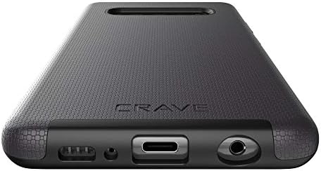 Crave Dual Guard Galaxy S10+ Case, 6.4-inch Shockproof Bumper Protection - Black...