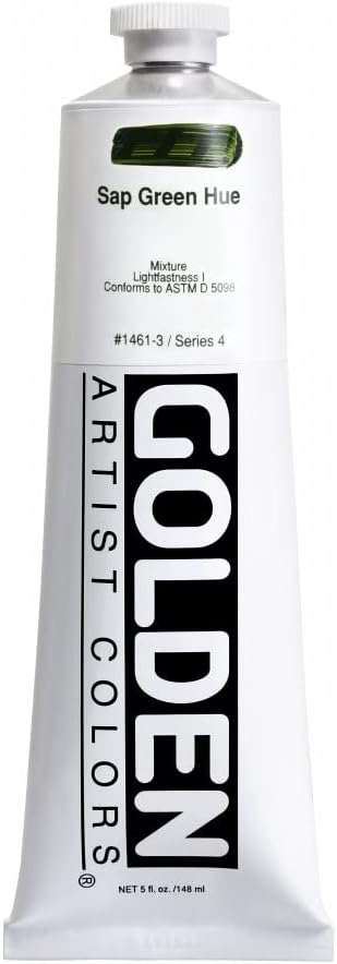 5 Oz Heavy Body Historical Hue Acrylic Paints Color: Sap Green Hue...