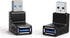 USB 3.0 Adapter 90 Degree Male to Female Combo Vertical Up and Down Angle Coupler Connector...