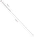 Drinking Straw Cleaning Brushes Set 15" Extra Long 10mm Extra Wide Pipe Tube Cleaner Nylon Bristles Stainless Steel Handle - 15" x 3/8" (10mm) - S...