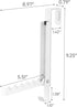 Smart Over The Door Coat Hook Organizer Collapsible Foldable Rack for Entryway Or Bedroom Closet - 2-Hook - Steel...