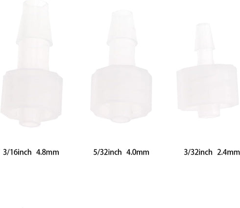 10pcs Male Luer Lock 3/16" Polycarbonate Hose Barb Adapter for Laboratory Biochemical Analytical Instruments...