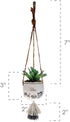 Karma Hanging Succulent Pot Good Vibes...