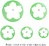 SK 5-Piece Peony Fondant Cutters Set Sugarcraft Modeling Tools Kit for Cake Decoration Green...