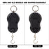 Portable Electronic Tension Calibrator ABS LCD Digital Display Shakeproof Tennis Badminton String Tool Black...