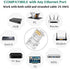 RJ45 CAT6 Pass Through Connectors 100 Pack - Easy and Fast Termination - Gold Plated 3 Prong 8P8C Modular Ethernet UTP Network Cable Plug End for ...