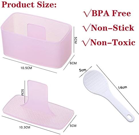 Spam Musubi Mold - 2 Pack Musubi Maker Pres, Luncheon Meat Press, Musubi Maker Mold, Onigiri Mold, Sushi Making Kit with Small Rice Paddle...