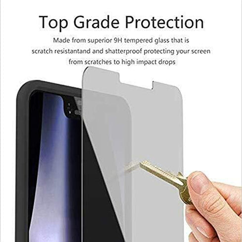 Anti-spy Glass Screen Protector for Google Pixel 3 - Premuim Clear Anti Scratch Anti-peeping Privacy Screen Tempered Glass for Google Pixel 3 (2pa...