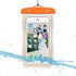 Luminescent Waterproof Phone Case Deep Water Protection IPX8 100 Feet fits all Smartphones Dark Find Function (Orange)...