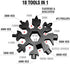 18-in-1 Snowflake Multitool - Stainless Steel Bottle Opener, Multi Tool Cool Gadget for Men, Dads, Husbands (Colorful)...