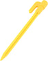 20pcs Heavy Duty Plastic Landscape Edging Stakes Plant Support Lawn Stake Durable Tent Pegs Spike Hook for Outdoor Activities Garden Camping Yello...