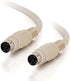 C2G Legrand Keyboard Cord for Keyboard/Mouse Cable, Beige Mouse Cord, Round Male to Male Keyboard Cable 1 Count, C2G 02692...