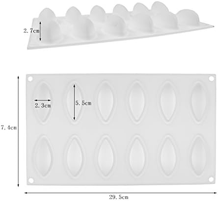 Lemon Slices Shape Silicone Molds Cake Decorating Tools Bakeware French Dessert Mousse Cake Mold Baking Cupcake Silicone Mousse Mold - 12 Cavities...
