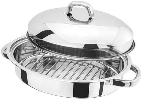 TamBee Wire Broiling Rack Roasting Rack Baking Rack Cooking Cooling for Oven Stainless Steel Oval Steamer Rack Canning Rack Cookie Roasting 11.3"x...