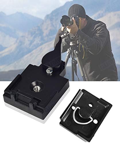 UTEBIT 323 RC2 Quick Release Plate, Metal Rapid Adapter with 1/4" and 3/8" Camera Screw Tripod Mount Plate Fit for Manfrotto 200PL-14 Ball Head Tr...