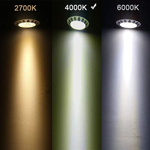 ALIDE MR16 GU5.3 Led Bulbs 5W 4000K Neutral/Natural White,20W-35W Halogen Equivalent,12V MR16 Low Voltage Bulbs for Outdoor Landscape Flood Ceil T...