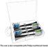 4 Packs Hygienic Protective Cover + 1 Electric Toothbrush Heads Storage Case for Oral B Toothbrush Heads...