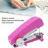 Mini Single Stitch Handheld Sewing Machine,Pocket Manual Sewing Machine Handheld Sewing Machine Purple Light Weight Pocket Sewing Machine for Clot...
