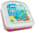 Jacent Reusable Kids Lunch Sandwich Box Container, 3D Sea Life: 1 Pack *Colors Vary, Pack Sandwiches For Childs Lunch, Sandwich Saver For On The G...