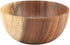 Yosoo Natural Hand-Made Solid Wood Bowl, Classic Large Round Acacia Wood Salad Soup Dining Bowl, Premium Wood Kitchen Utensils(16x7 cm / 6.3x2.8 i...
