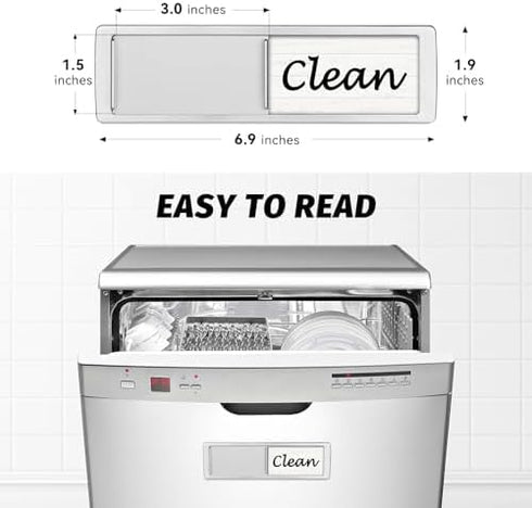 Dishwasher Magnet Clean Dirty Sign Shutter Only Changes When You Push It Non-Scratching Strong Magnet or 3M Adhesive Options Indicator Tells Wheth...