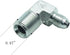 2 Pcs 1/4" Male JIC (7/16"-20Tpi) x 3/8" Male NPT Hydraulic Fitting 37° Flare to 90° Elbow Pipe Adapter...