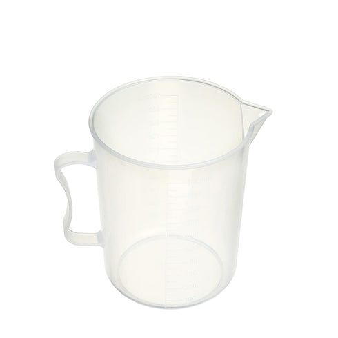Othmro Measuring Cup 1000ml pp Plastic Graduated Beaker Clear with Handle for Lab Kitchen Liquids 1pcs...
