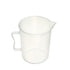 Othmro Measuring Cup 1000ml pp Plastic Graduated Beaker Clear with Handle for Lab Kitchen Liquids 1pcs...