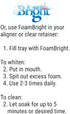 Retainer Cleaner & Aligner Cleaner FoamBright, Great for Invisalign,Candid, Byte, Night Guard, Mouth Guard Denture Whitener Toothpaste & Braces Cl...
