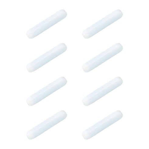 MECCANIXITY Magnetic Stirrer Mixer Stir Bar Rod 30mm/1.18" Cylinder Shape PTFE Coating Magnet White for Laboratory 8Pcs...