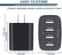 Wall Charger, USB Charger Adapter, AILKIN 4.8A 4Multi Port Fast Charging Station Power Base Block Plug Cube Brick for iPhone 15 14 SE 13 12 11Pro ...