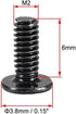 uxcell M2x6mm Phillips Screw Fastener Black 3.8mm Dia Screw Head for Laptop PC TV Fan Switch 100pcs...