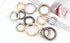 8pcs Silver Spring O Rings,Round Carabiner Snap Clip Trigger Spring Keyring Buckle,O Ring for Bags,Purses BBC3 (1 1/4''(3.2cm), Silver)…...