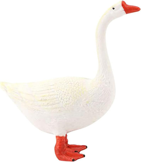 Goose Statue Farm Animal Sculpture: Garden Goose Statue Yard Farm Animal Figurine Country Easter Patio Home Decoration for Indoor Outdoor Desktop(...