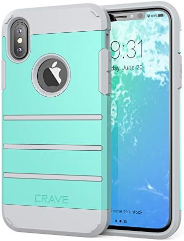 Crave iPhone Xs Case, iPhone X Case, Strong Guard Protection Series Case for Apple iPhone X/XS (5.8 Inch) - Mint...