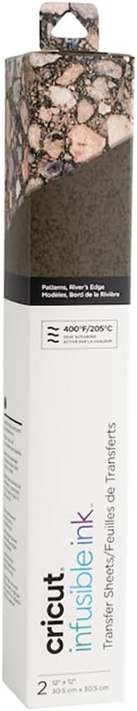 Cricut Infusible Ink Transfer Sheets -2 Sheets 12" x 12" - Rivers Edge Pattern - for Cricut EasyPress, Maker, Explore Air 2...