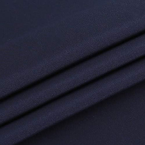 FOLINS&HOME Navy Blue Round Tablecloth 48 Inch Waterproof Heavy Duty Wrinkle Free Polyester Fabric Table Cloth, Spillproof Washable Table Cover fo...