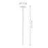 Stainless Steel Mixing Stirrer Lab Mixing Paddle Laboratory Stirring Rod for Chemistry Science Experimental Flask Stirring Bar Stainless Steel Lab...