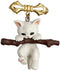 Cat Brooch Pins for Women Cat Pins for Backpacks Pins for Women Girls Brooch, Cat Enamel Pin White Cat on Branch Pin...