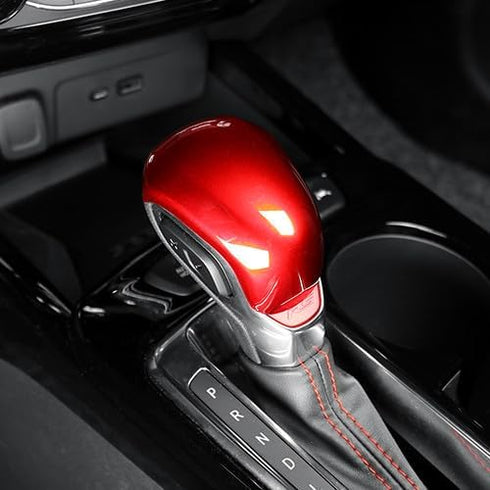 YOUTOOOCAR Red Gear Cover ABS Auto Shift Gear Cover Car Knob Gear Stick Protector Compatible with 2020-2023 Chevy Trailblazer Malibu Equinox Blaze...